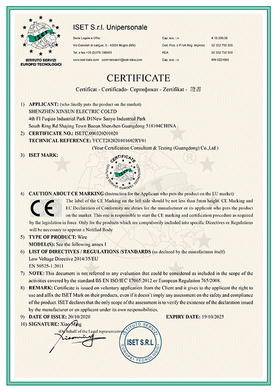 CE Certificate