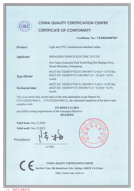 CE Certificate